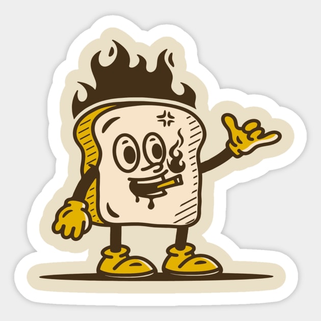 You're Toast, Mate! Sticker by FahlDesigns